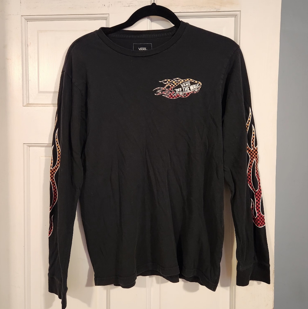 Boys' L (12-14) Vans long-sleeve cotton shirt
